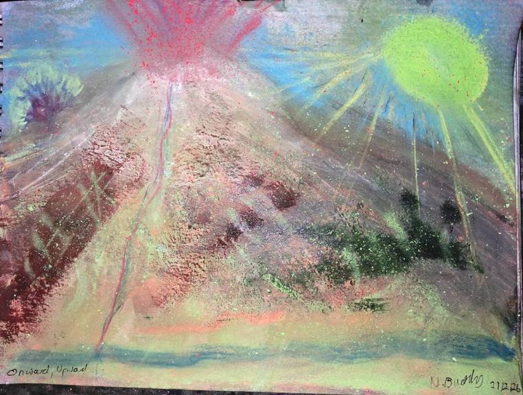 Abstract painting: Onward, Upward